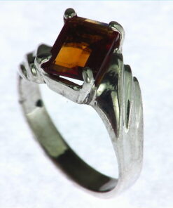 Madera Citrine Gemstone Set in Sterling Silver Ring RSS474