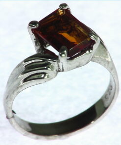 Madera Citrine Gemstone Set in Sterling Silver Ring RSS474