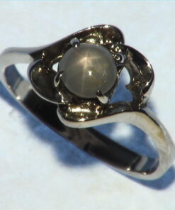 Star Sapphire Sterling Silver Ring.
