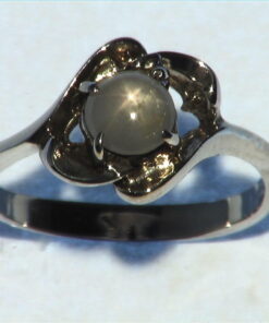 Star Sapphire Sterling Silver Ring.