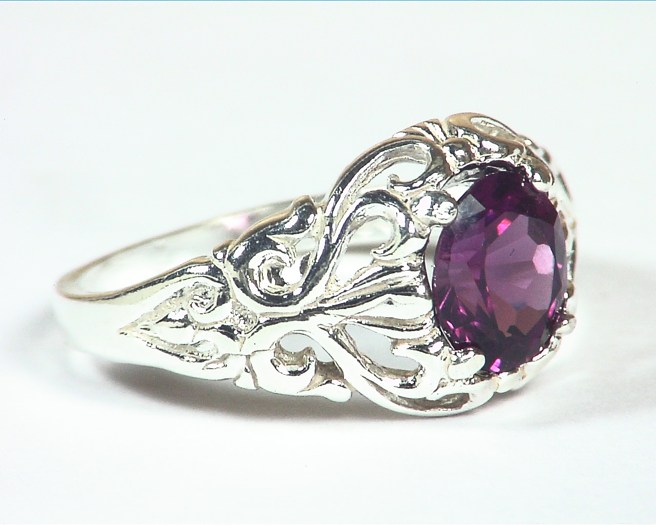 Red Spinel Natural Genuine Gemstone Set in Sterling Silver lady,s Ring RSS,1143 - Image 2