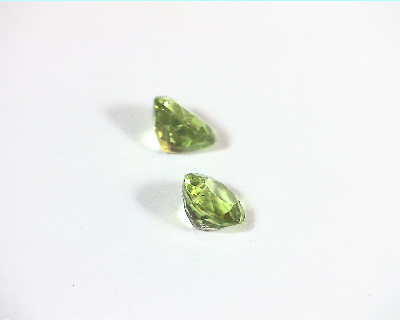 Peridot Natural Genuine Gemstone Matched Pair 1.09 CT GSG,461 - Image 6