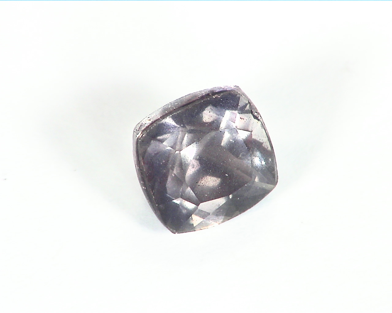 Gray Quartz Faceted Genuine Gemstone 3.26 CT GSG,9 - Image 3