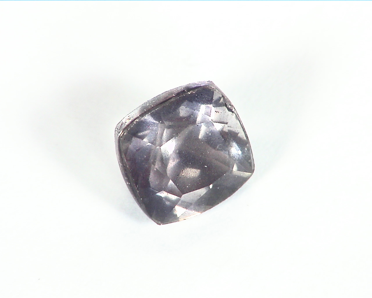 Gray Quartz Faceted Genuine Gemstone 3.26 CT GSG,9 - Image 6