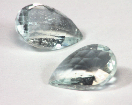 Aquamarine Natural Genuine Gemstone Matched Pair GSG,260 - Image 4