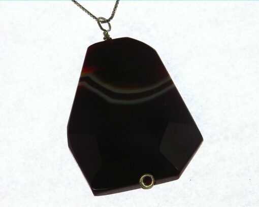 Agate Natural Genuine Gemstone Sterling Silver Pendent PSS,1002