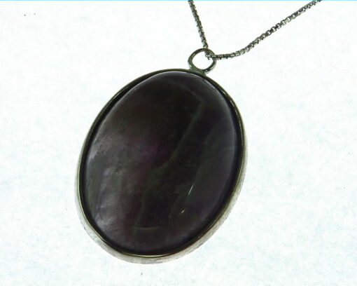 Amethyst Sterling Silver Pendant.