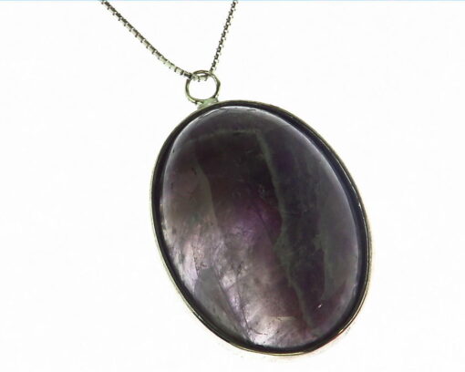 Amethyst Sterling Silver Pendant.