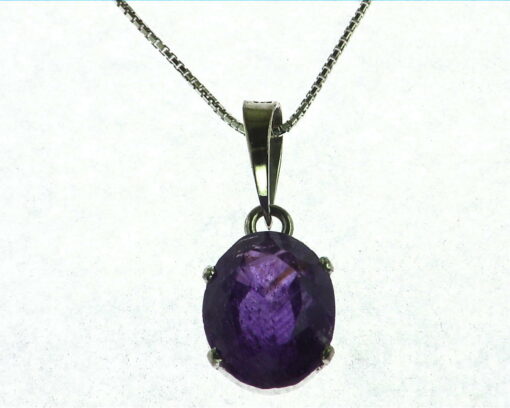 Amethyst Sterling Silver Pendent.