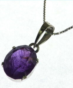 Amethyst Sterling Silver Pendent.