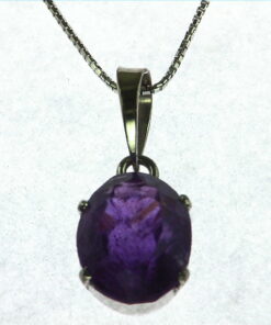 Amethyst Sterling Silver Pendent.