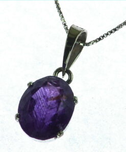 Amethyst Sterling Silver Pendent.