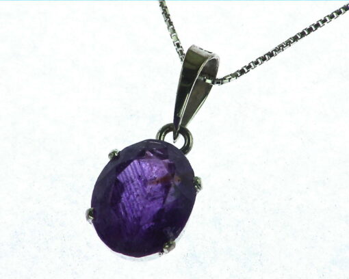 Amethyst Sterling Silver Pendent.