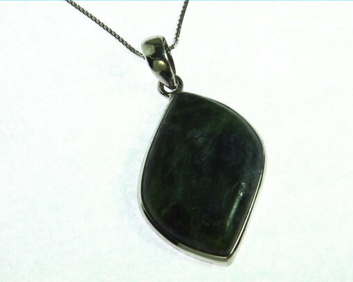 Jade (Australian) National Genuine Gemstone Set in Silver Pendent PSS,1137