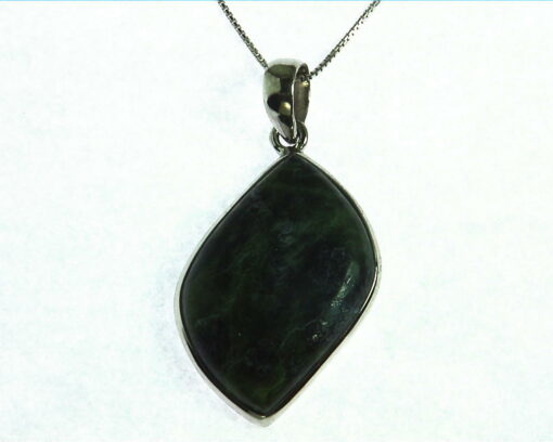Jade (Australian) National Genuine Gemstone Set in Silver Pendent PSS,1137