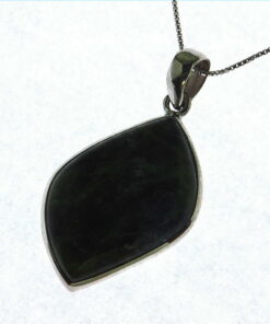 Jade (Australian) National Genuine Gemstone Set in Silver Pendent PSS,1137