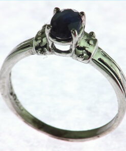 Blue Sapphire Sterling Silver Ring