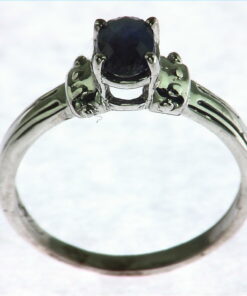Blue Sapphire Sterling Silver Ring