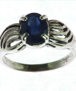 Blue Sapphire Sterling Silver