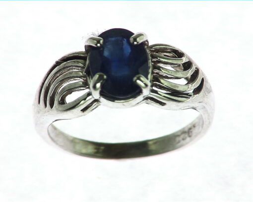 Blue Sapphire Sterling Silver