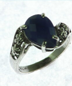 Blue Sapphire Sterling Silver Ring,RSS1001