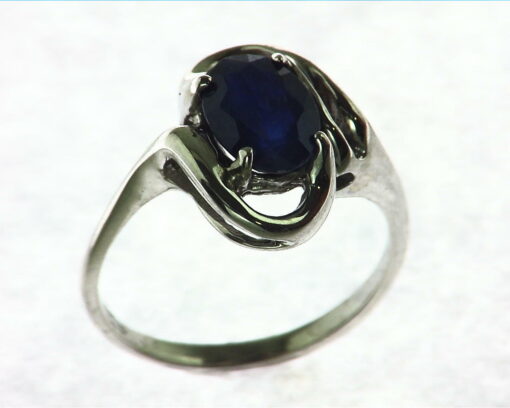 Blue Sapphire Sterling Silver Ring