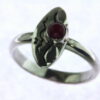 Carnelian Cabochon Sterling Silver Ring