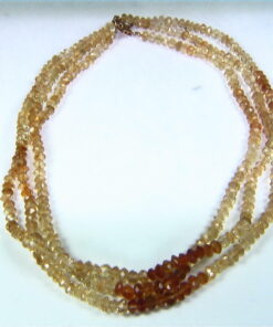 Citrine 3 Strand Necklace