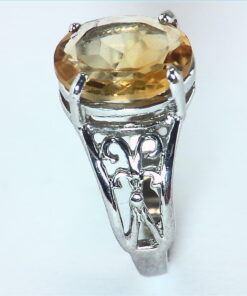 Citrine Sterling Silver Lady,s Ring RSS271