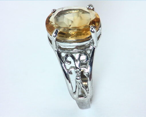Citrine Sterling Silver Lady,s Ring RSS271