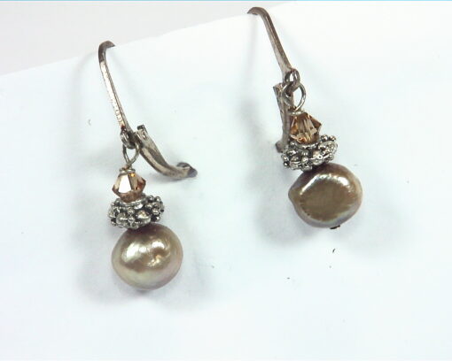 Pearl And Swarovski Earrings,EPS,805