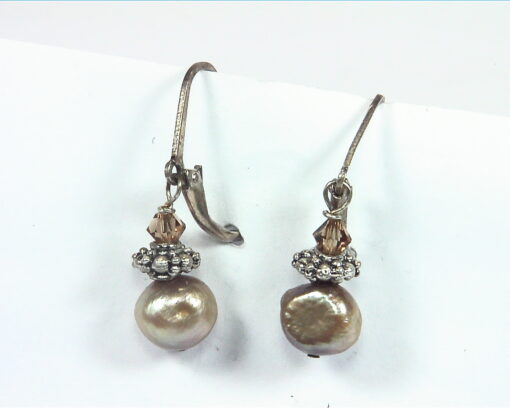 Pearl And Swarovski Earrings,EPS,805