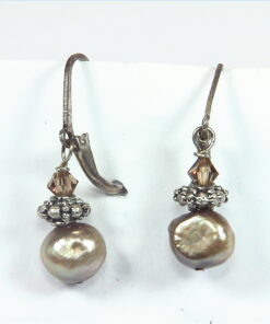 Pearl And Swarovski Earrings,EPS,805