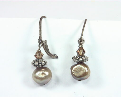 Pearl And Swarovski Earrings,EPS,805