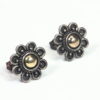 Sterling silver Flower design earrings with copper ESS,840