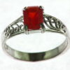 Mexican Fire Opal Ring