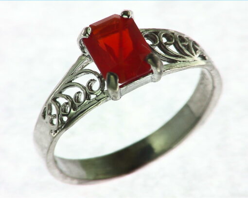 Mexican Fire Opal Ring