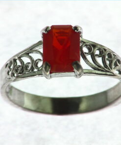 Mexican Fire Opal Ring