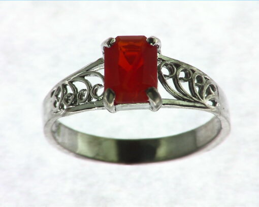 Mexican Fire Opal Ring