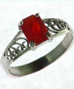 Mexican Fire Opal Ring