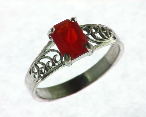 Mexican Fire Opal Ring