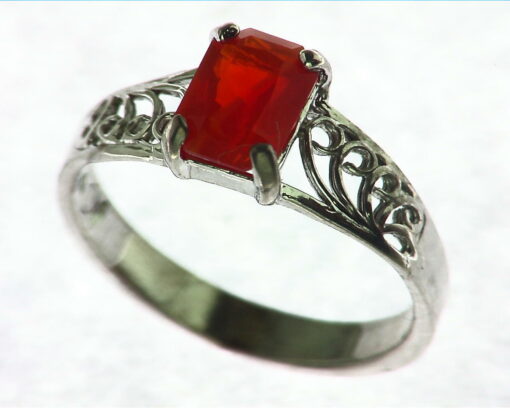 Mexican Fire Opal Ring