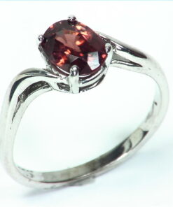 Zircon natural genuine Gemstone Sterling Silver Ring
