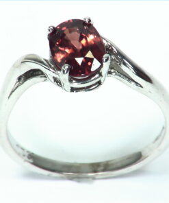 Zircon natural genuine Gemstone Sterling Silver Ring