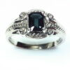 Indicolite Tourmaline Sterling Silver Ring.