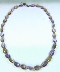 Ametrine Natural Genuine Gemstone Bead Necklace NBD,902