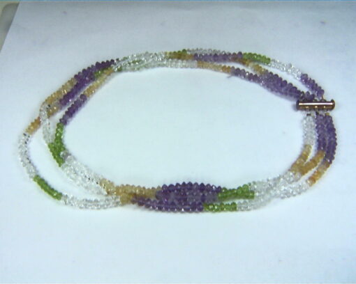 Citrine Quarts Bead Necklace