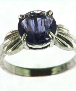 Iolite Gemstone Sterling Silver Ring.