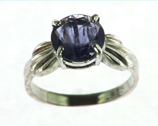 Iolite Gemstone Sterling Silver Ring.