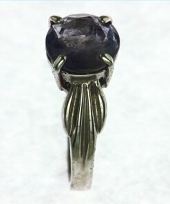 Iolite Gemstone Sterling Silver Ring.